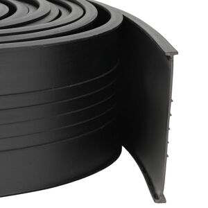 vidaXL Garažo durų sandarinimas Juoda 70 x 6 mm 4,5 m PVC