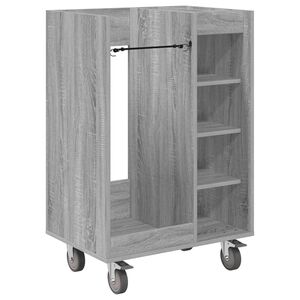 vidaXL Golfo spinta su ratu Paprastas Pilkas Sonoma 65 x 45 x 98 cm