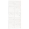vidaXL Tvarto durys, baltos, 100x1,8x214cm, pušies medienos masyvas