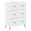 vidaXL Stalčių spintelė Balta 66 x 34,5 x 90 cm Apdirbta mediena