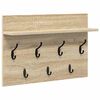 vidaXL Prikabinamas paltas Sieninis Sonoma ąžuolas 60 x 40 x 12 cm