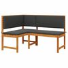 vidaXL Sodo Kėdė Ruda 140 x 100 x 91cm Akacijos medienos masyvas