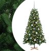 vidaXL Dirbtinė kalėdinė eglutė su rutuliuku 120 cm 150 LED