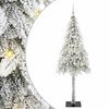 vidaXL Kalėdų eglutė su 300 LED s stovu Balta 180 cm PE ir Plienas