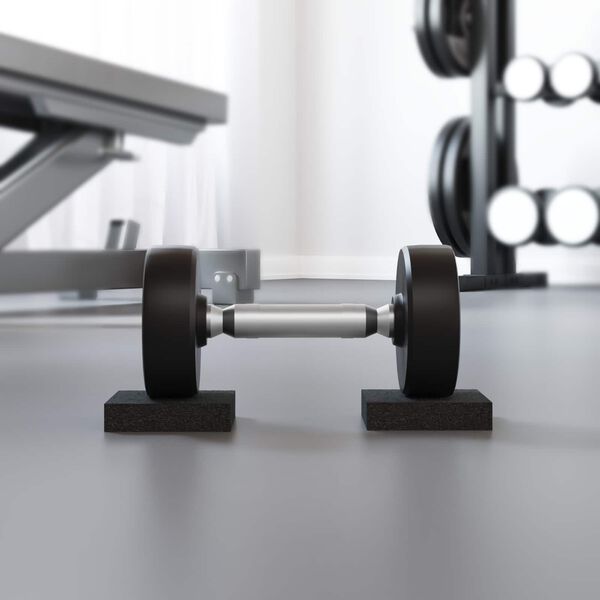 vidaXL Guminis Kilimėlis Juoda Guma