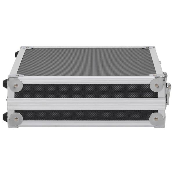 vidaXL Ginklo dėklas, juodas, aliuminis, ABS