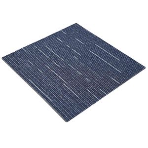 vidaXL Kilimų plytelė Dryžuota mėlyna 50 x 50 cm 4 vnt. PP ir Bitumas