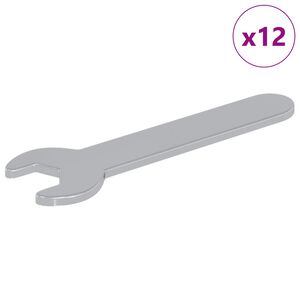 vidaXL Veržliaraktis 12 vnt. Sidabro 10 mm Geležis