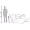vidaXL Trivietė sofa, kreminės spalvos, 180cm, dirbtinė oda