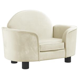 vidaXL Lova &scaron;unims, kreminės spalvos, 66x40x45cm, aksomas