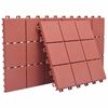 vidaXL Terasinė Plytelė 10 pcs Raudona 30,5 x 30,5 x 2,2 cm