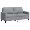 vidaXL Dvivietė sofa, &scaron;viesiai pilkos spalvos, 140cm, audinys