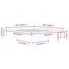vidaXL Lovos rėmas, 160x200cm, pu&scaron;ies medienos masyvas