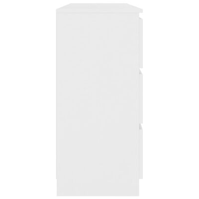 vidaXL Šoninė spintelė, baltos spalvos, 140x35x76 cm, MDP