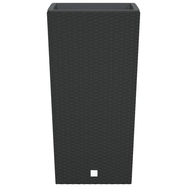 vidaXL Lovelis su i&scaron;imamu įdėklu, antracito, 21/49l, PP ratanas