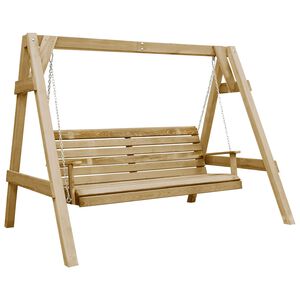 vidaXL Supamas suoliukas, 205x150x157cm, impregnuota pu&scaron;ies mediena