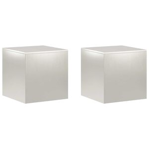 vidaXL Augalų stovas 2 pcs Sidabrinė 40 x 40 x 40 cm Plienas