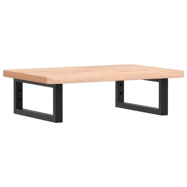 vidaXL Lentyna praustuvui, plienas ir bukmedžio medienos masyvas