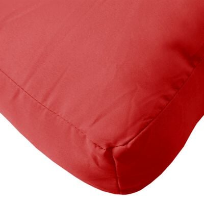 vidaXL Paletės pagalvėlė, raudonos spalvos, 60x60x12cm, audinys