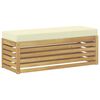 vidaXL Lauko sofos komplektas Balta ir kreminė 115 x 43 x 45 cm