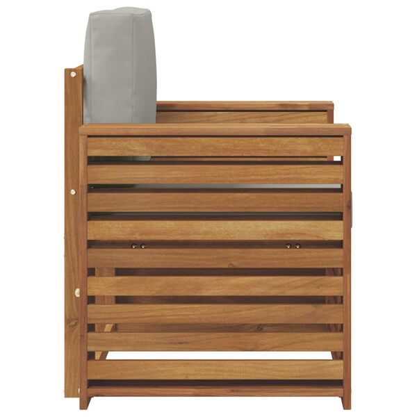 vidaXL Lauko sofos komplektas su pagalve Natūrali 79 x 63 x 73 cm