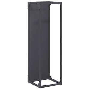 vidaXL malkinė lentyna antracitas 25x25x80 cm &scaron;altai valcuotas plienas