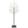 vidaXL LED Kalėdų medis Juoda 120 cm Plienas 100 LED