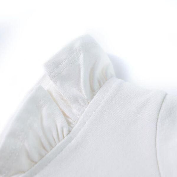 Vaiki&scaron;ki mar&scaron;kinėliai su rankovėmis su raukiniais, ekru, 116 dydžio