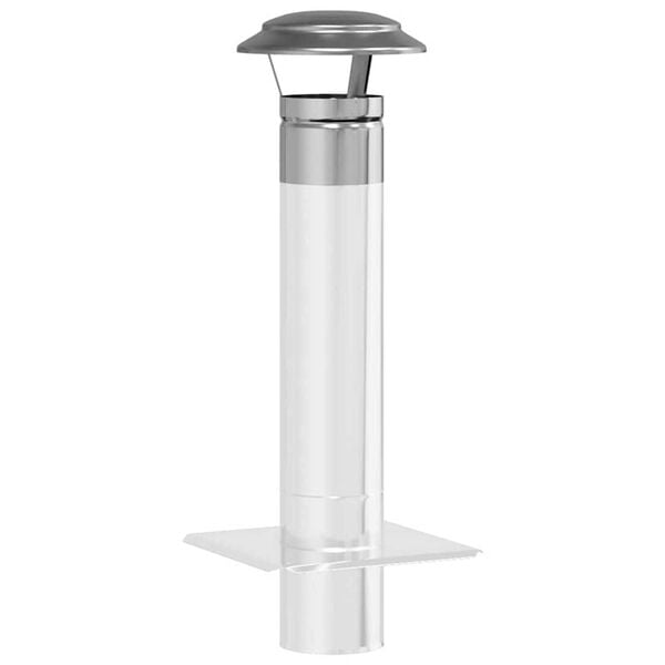 vidaXL Lietaus dangtis kamino Sidabro 20 x 20 x 18 cm