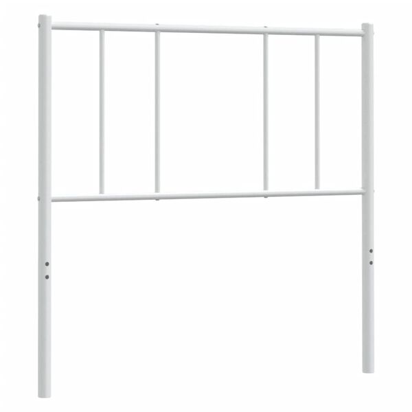 vidaXL Metalinis pakaitinis galvūgalis, baltos spalvos, 90cm