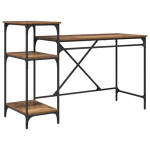 vidaXL Stalas Senovinis medis Apdirbta mediena 135 x 50 x 90 cm