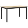 vidaXL Valgomieji stalai 140 x 80 x 75 cm METALAS