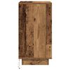 vidaXL Spintelė prie lovos su LED lemputėmis Old Wood 38x34x65 cm