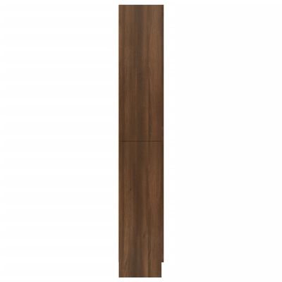 vidaXL Vitrininė spintelė, ruda ąžuolo, 82,5x30,5x185,5cm, mediena