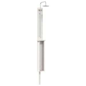 vidaXL Lauko du&scaron;as 246 cm Balta