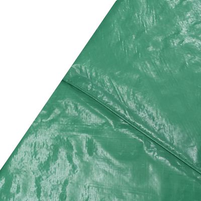 vidaXL Apsauginis rėmo uždangalas batutui, žalias, 10 pėdų/3,05m