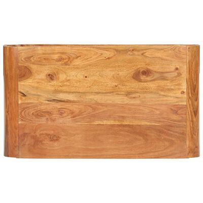 vidaXL Kavos staliukas, 90x50x30cm, akacijos medienos masyvas
