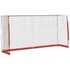 vidaXL Futbolo vartai, 366,5x91x183cm, plienas