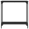 vidaXL Konsolinis staliukas, juodas, 75x30,5x75cm, apdirbta mediena