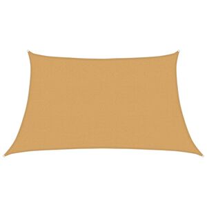 vidaXL Saulės skėtis, 160 g/m&sup2;, trapecijos formos, smėlio spalvos, 3/4x2 m, HDPE