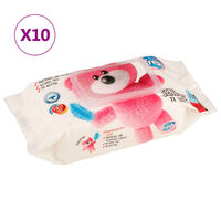 vidaXL Drėgnosios kūdikių servetėlės, 10 pakuočių, 720 servetėlių