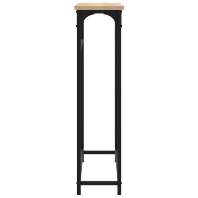 vidaXL Konsolinis staliukas, ąžuolo, 75x19,5x75cm, apdirbta mediena