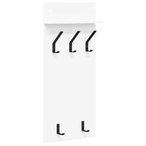 vidaXL Prikabinamas paltas Balta 40 x 10 x 90 cm Apdirbta mediena