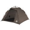 vidaXL Žvejybos palapinė, rudos spalvos, keturvietė, greito atleidimo