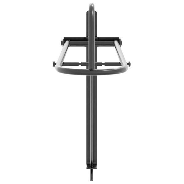 vidaXL Stovas balnui, juodas, geležis, montuojamas prie sienos