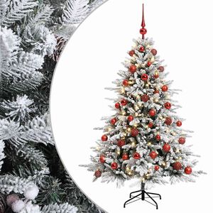 vidaXL Dirbtinė kalėdinė eglutė su rutuliuku 120 cm 150 LED