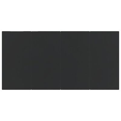 vidaXL Sodo komplektas su pagalvėlėmis, 7 dalių, juodos spalvos