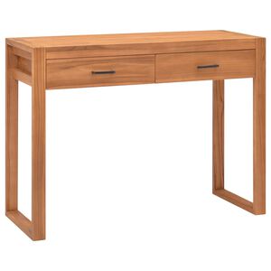 vidaXL Ra&scaron;omasis stalas su 2 stalčiais, 100x40x75cm, tikmedis