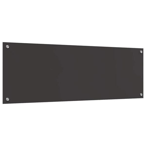 vidaXL Virtuvės užpakalinė plok&scaron;tė Tamsiai pilka 120 x 40 x 0,6 cm