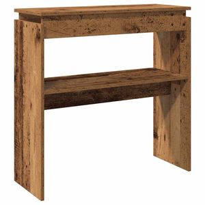 vidaXL konsolinis stalas Senas medis 80x30x80 cm Inžinerinė mediena